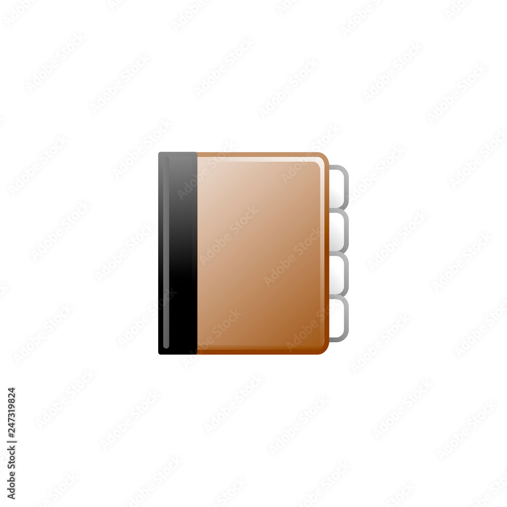 notebook vector icon. flat design notebook vector icon. flat design