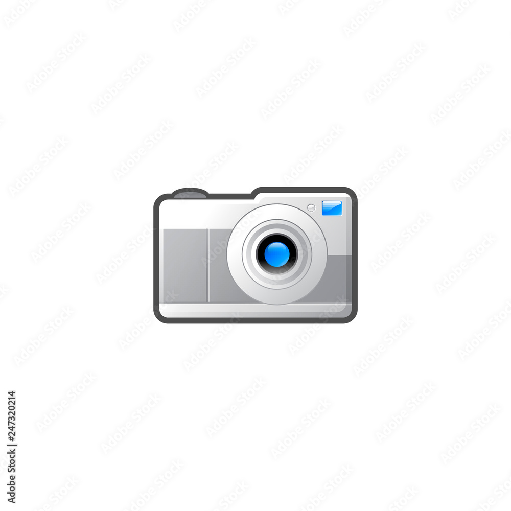 photo camera vector icon. flat design