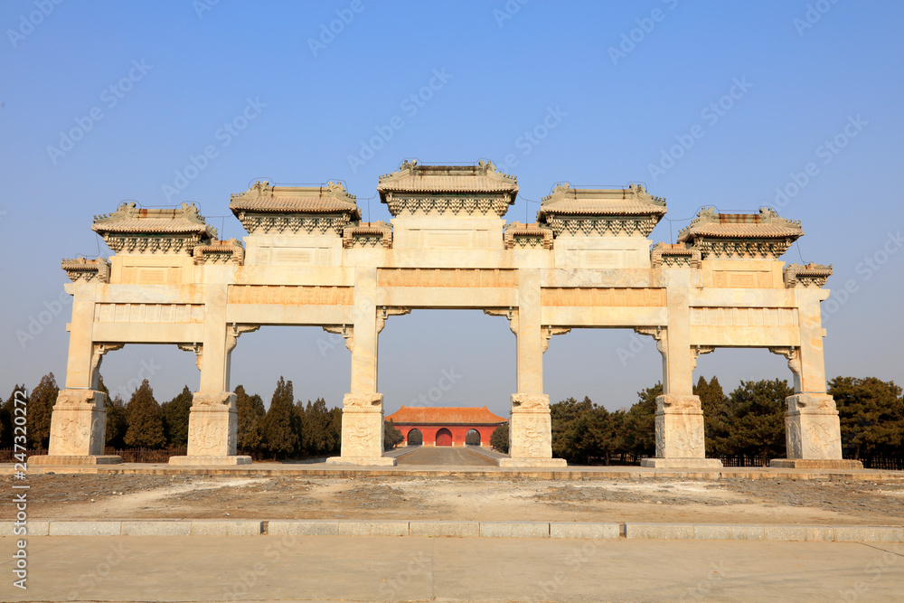 Chinese ancient stone archway
