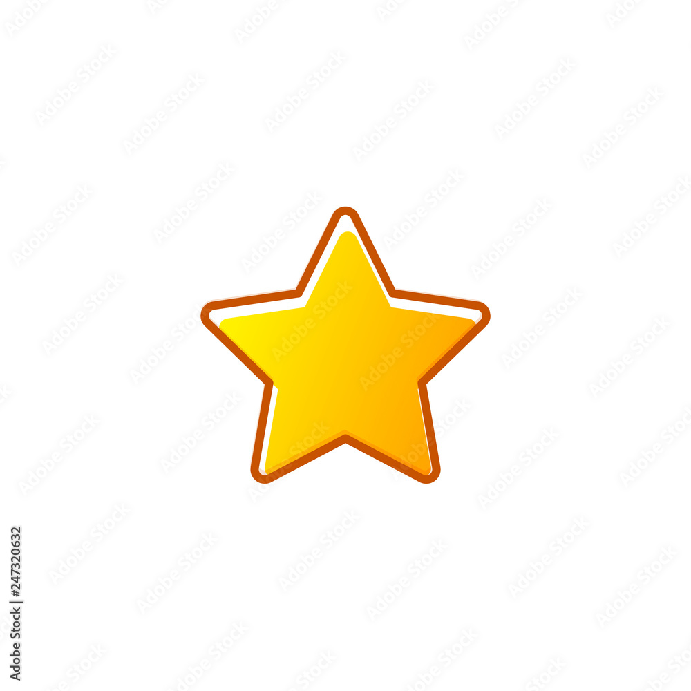star vector icon. flat design star vector icon. flat design