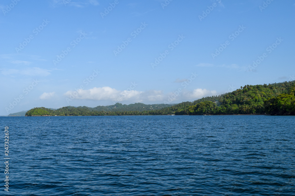 view over the ocean in the direction of Samana, dominican republic view over the ocean in the direction of Samana, dominican republic