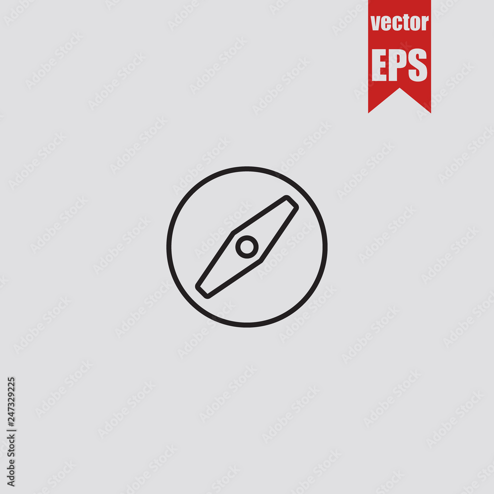 Compass icon.Vector illustration. Compass icon.Vector illustration.