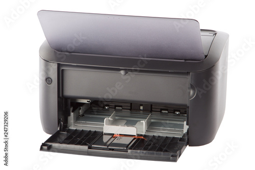 Small laser printer , open lid