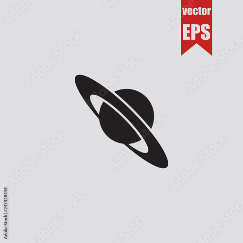 Planet Saturn icon.Vector illustration.	