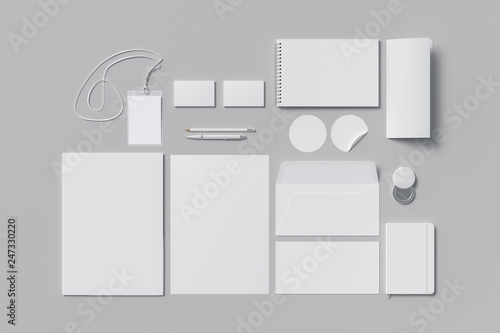 Принти на полотні Corporate identity. Stationary branding set