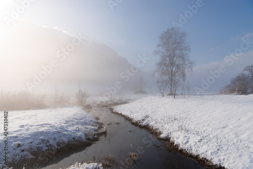 Winterlandschaft bei Feldkirch in Vorarlberg © saumhuhn