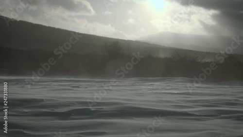 踊るような地嵐 風雪 039 スローモーション 60p 