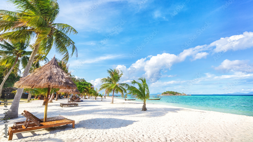 Naklejka premium Asian tropical beach paradise in Thailand