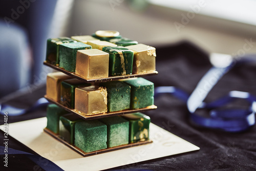 delicious cake on a beautiful background