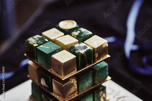 delicious cake on a beautiful background