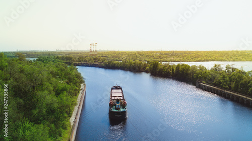 boat on river