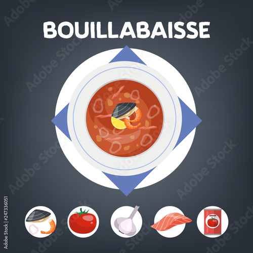 Bouillabaisse soup recipe for cooking at home