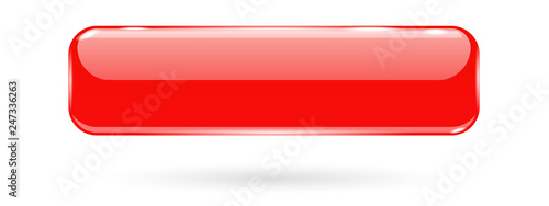 Red 3d glass button