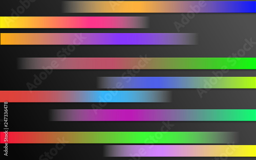 Fading Colorful Stripes Digital Background - Abstract Simple Graphic Rainbow Color Gradient Wallpaper Design Illustration Template