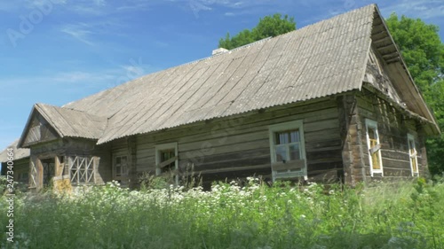 Abandoned country house. Belarus 