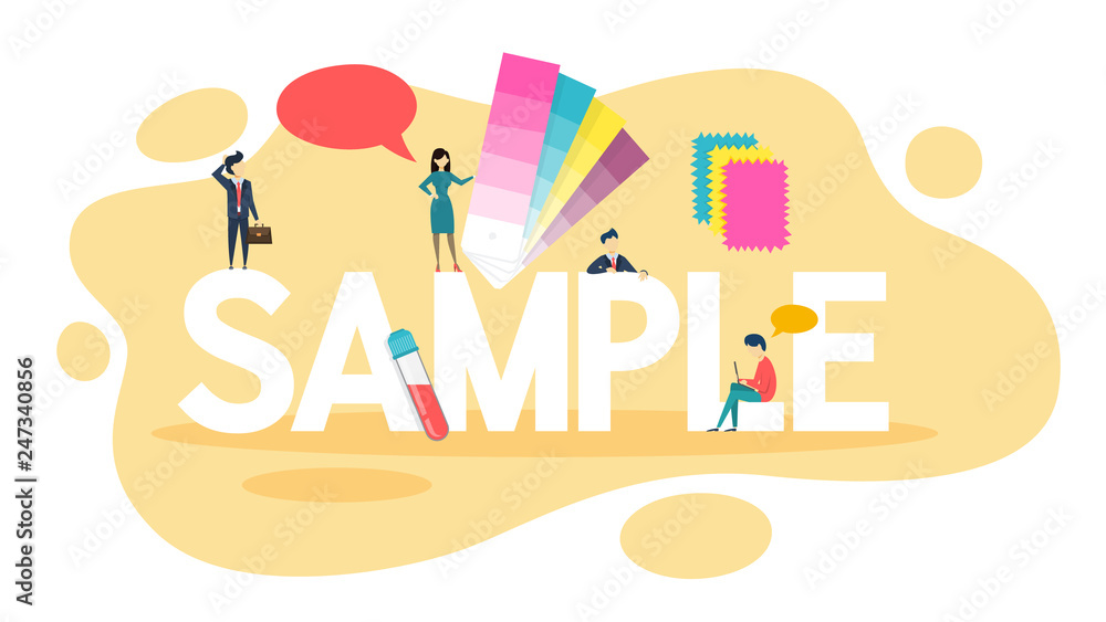 Sample concept. Idea of template. Color palette Sample concept. Idea of template. Color palette