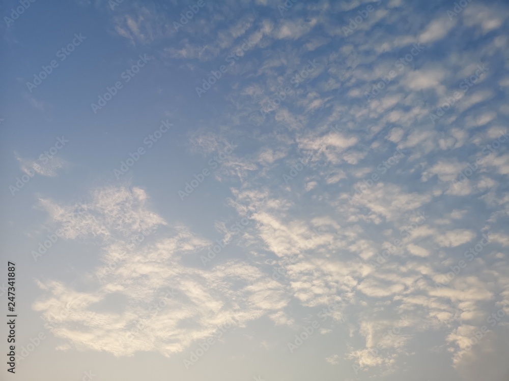 White clouds in the blue sky Cloudy natural background space for write beautiful nature White clouds in the blue sky Cloudy natural background space for write beautiful nature