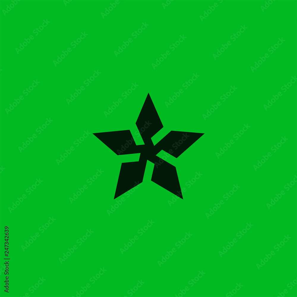 Flat star symbol for games and websites Flat star symbol for games and websites