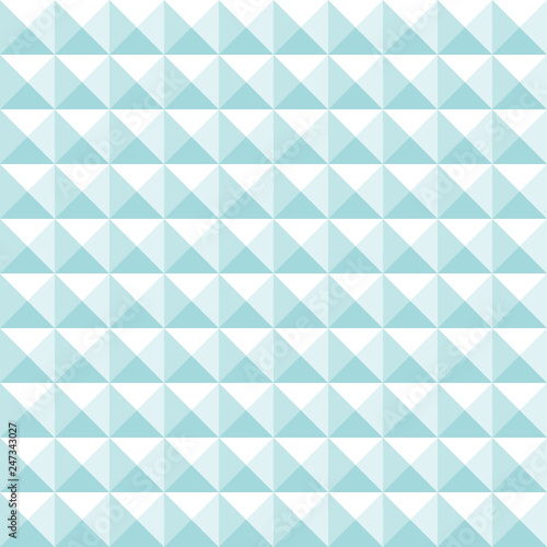 Seamless Pattern Retro Pyramids Turquoise