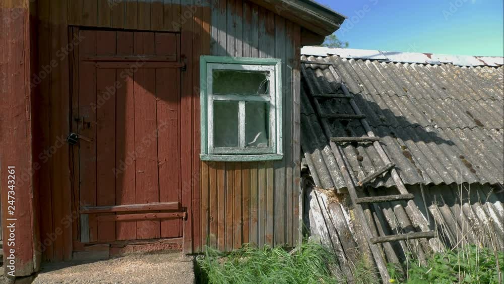 Window of Abandoned country house. Window of Abandoned country house.