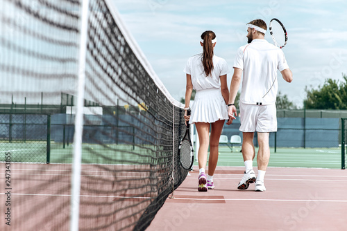Close match. Lovers are going to play tennis