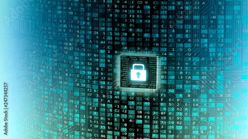 Photography Secured Internet information technology data wall