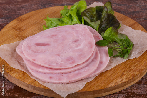Sliced tasty Ham appetizer