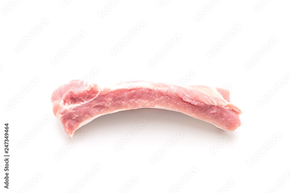 Fresh raw pork ribs