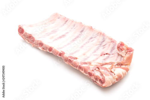 Fresh raw pork ribs