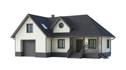 house isolated on white background