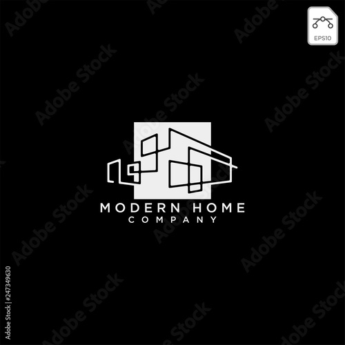 Construction architect logo design icon vector element