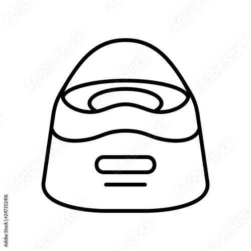  Baby potty icon. isolated on white background