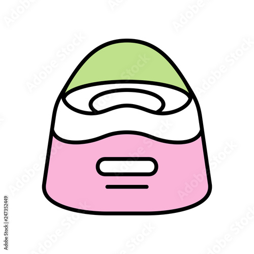  Baby potty icon. isolated on white background