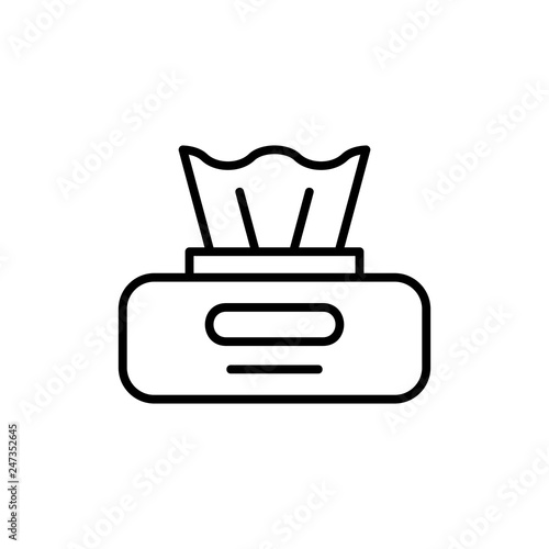 Wipes package icon. isolated on white background