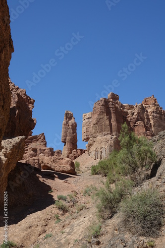 Charyn Canyon. A copy of the Grand Canyon.