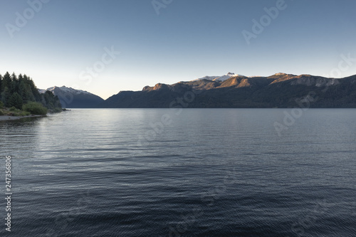 view of lake and mountains