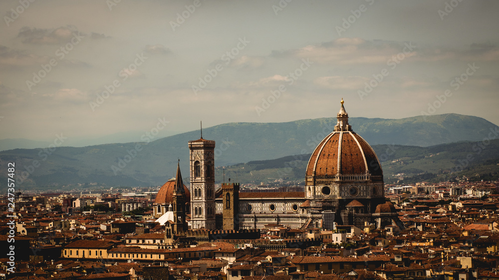 Panorama von Florenz in Italien