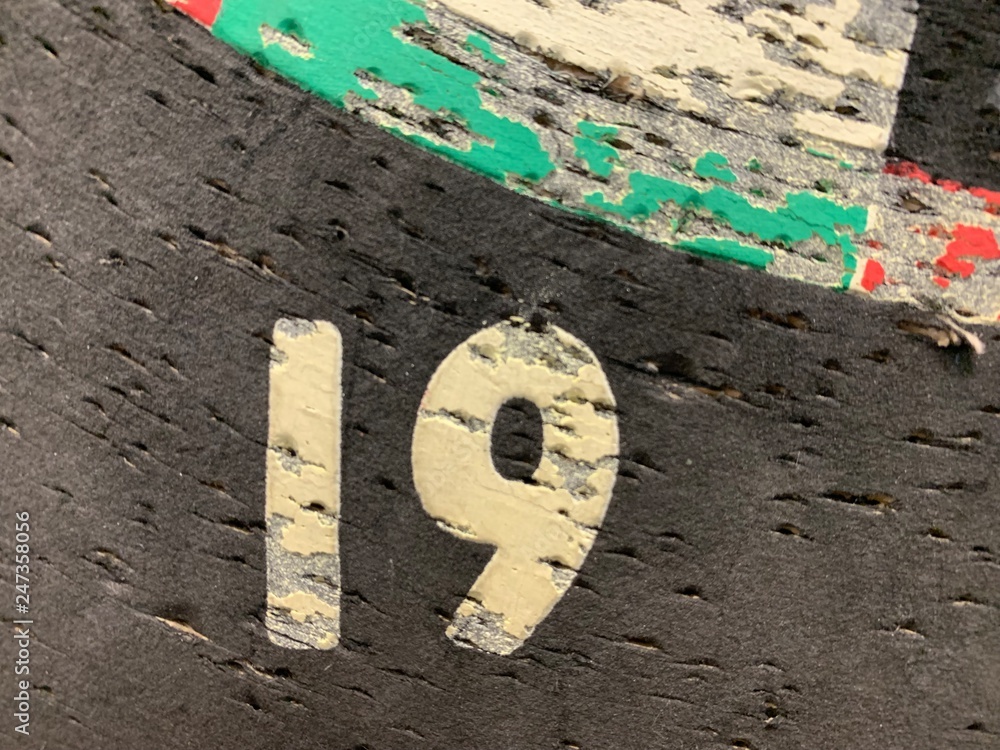 old darts, broken board for darts, numbers old darts, broken board for darts, numbers