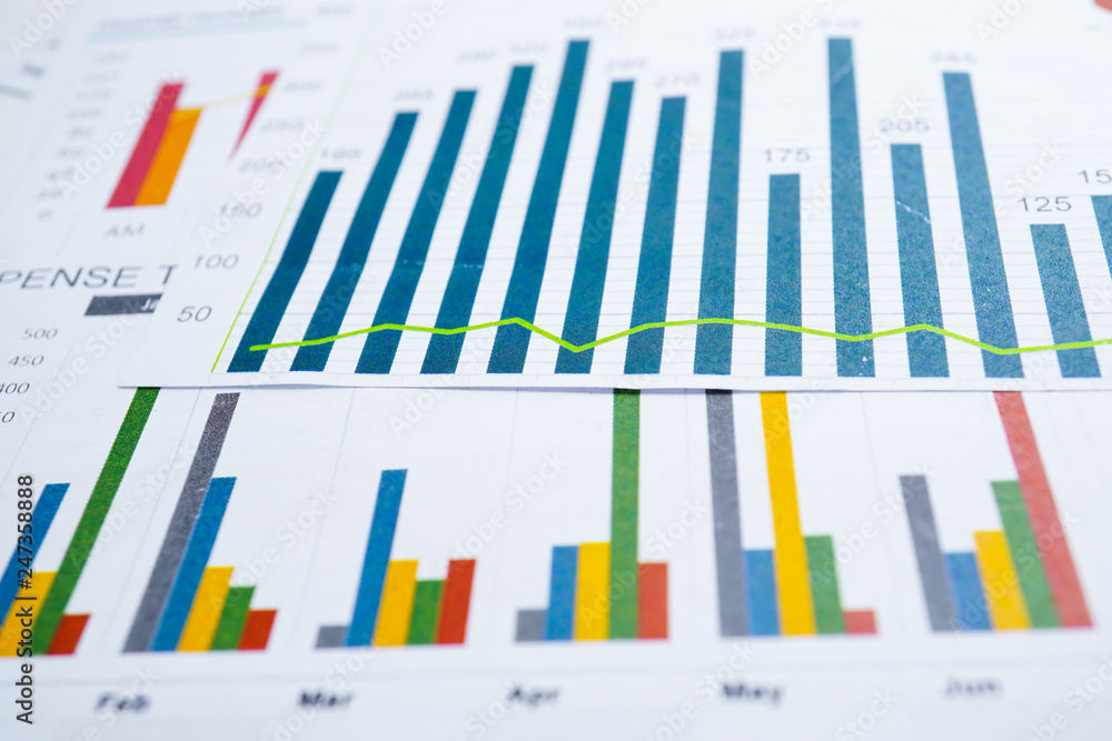 Charts Graphs spreadsheet paper. Financial development, Banking Account, Statistics, Investment Analytic research data economy, Stock exchange trading, Business office company meeting concept. Charts Graphs spreadsheet paper. Financial development, Banking Account, Statistics, Investment Analytic research data economy, Stock exchange trading, Business office company meeting concept.