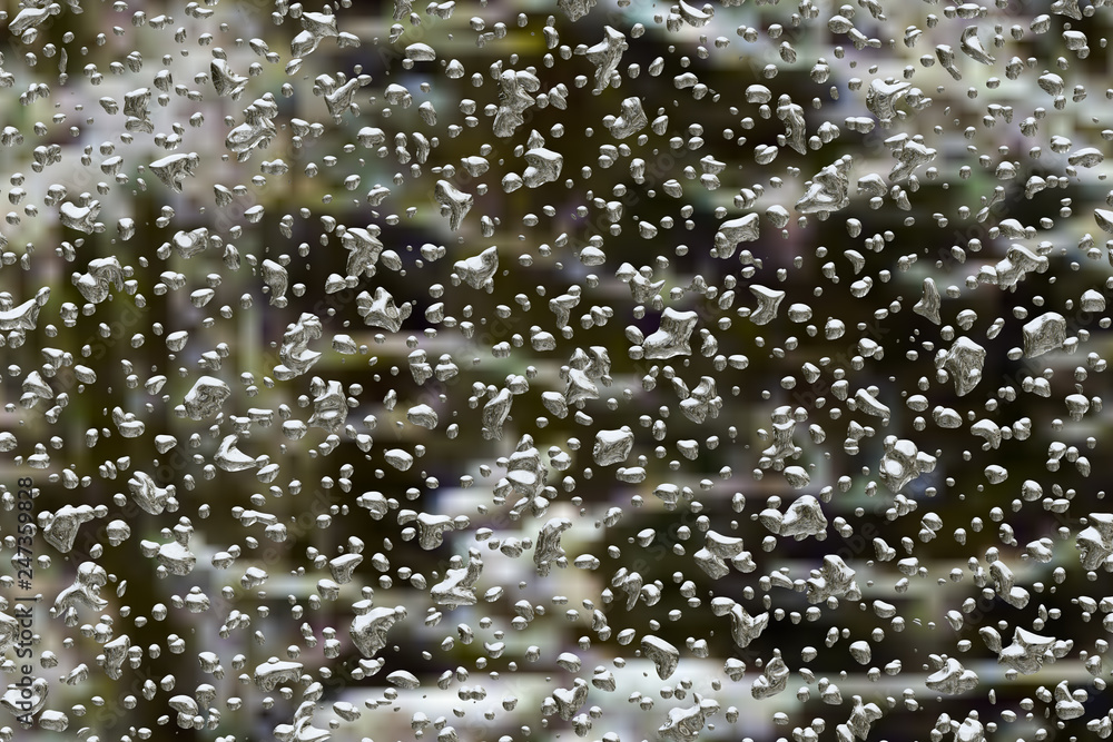 雨粒の3DCG 雨粒の3DCG