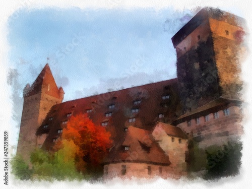 nurnberg aquarell photo