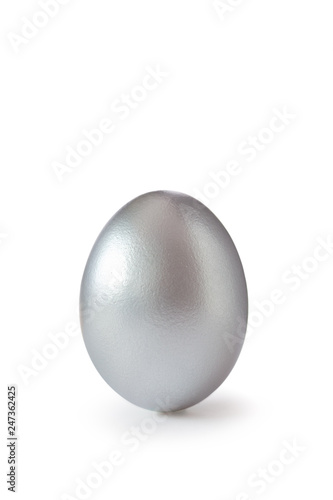 silver easter egg