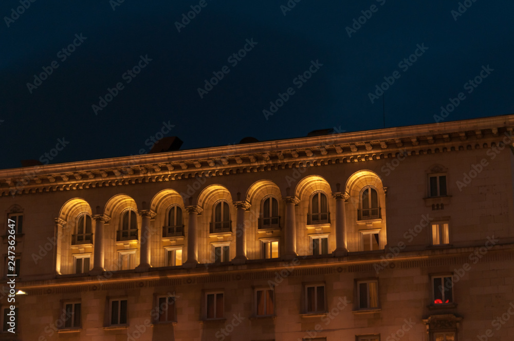 Fototapeta premium night view of the architectural