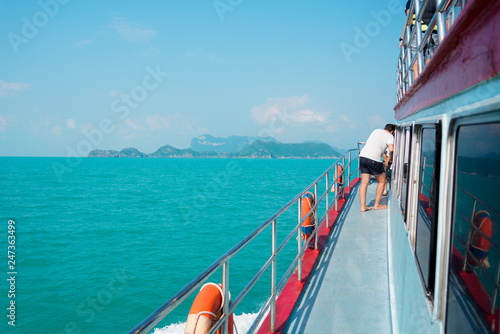 traveller on boat