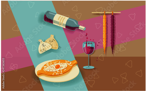 Georgian food and wine