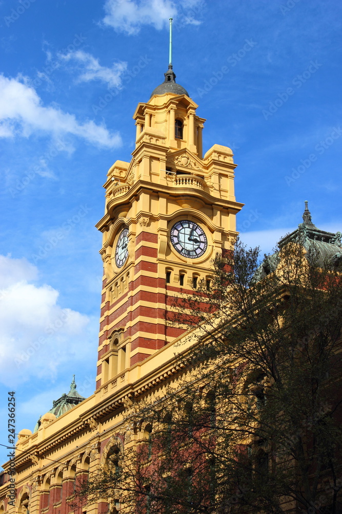 Flinders Street Station clock tower -Melbourne, Australia