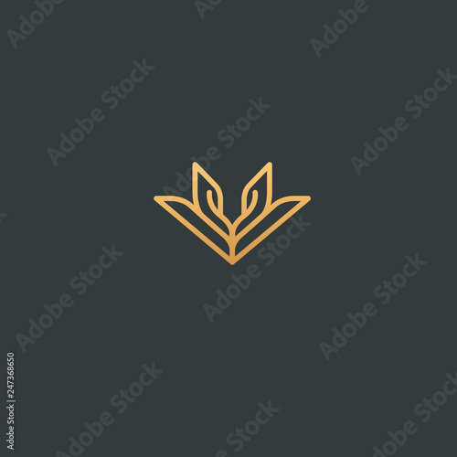 Abstract flower store logo icon vector design. Cosmetics, Spa, Beauty salon Decoration Boutique vector logo. Vector illustration, Graphic Design Editable Design. Floral logo. Flower wedding icon.