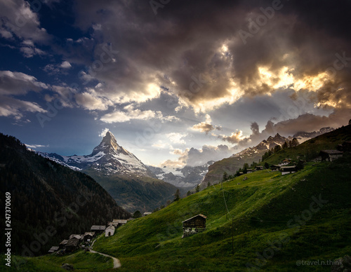 Sunset in Zermatt Matterhorn - Swiss Alps - Mountains