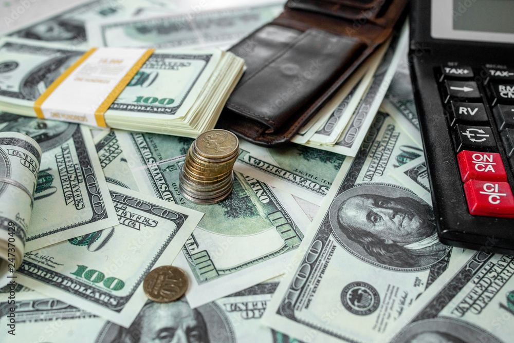 Fototapeta premium 100 dollar notes