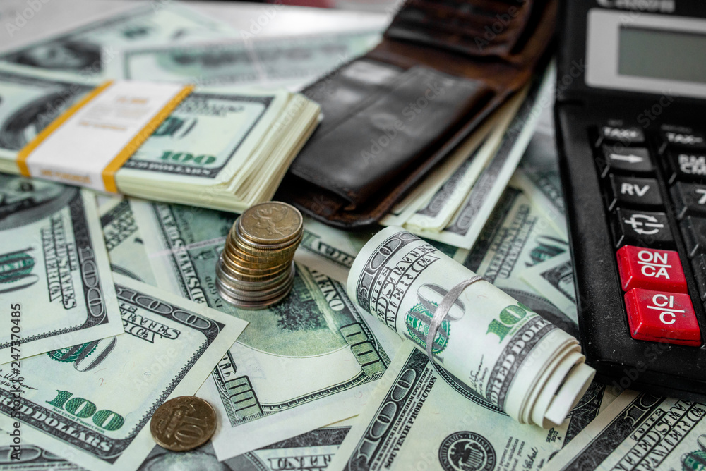 Fototapeta premium 100 dollar notes